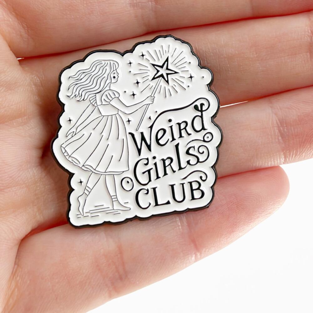Weird Girls Club Enamel Pin Witchy Magical Girl Cottagecore